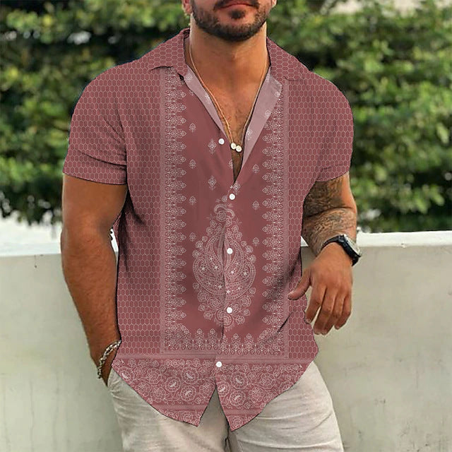Gordon – Printed Short Sleeve Polo Shirt