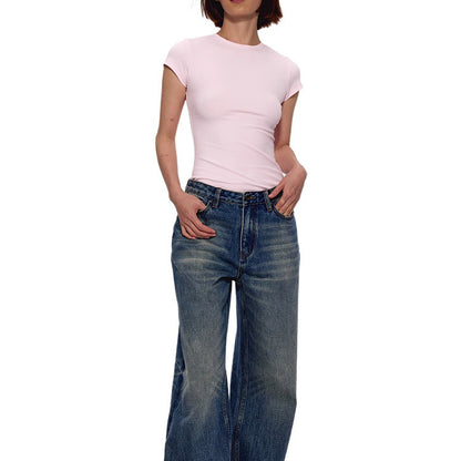 Sandra – Slimming Round Neck T-Shirt