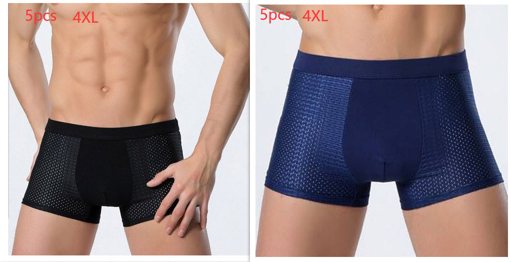 Bradley – Men's Mesh Boxer in Ice Silk