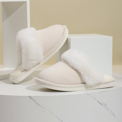Hannah – Cozy Vegan Suede Slippers