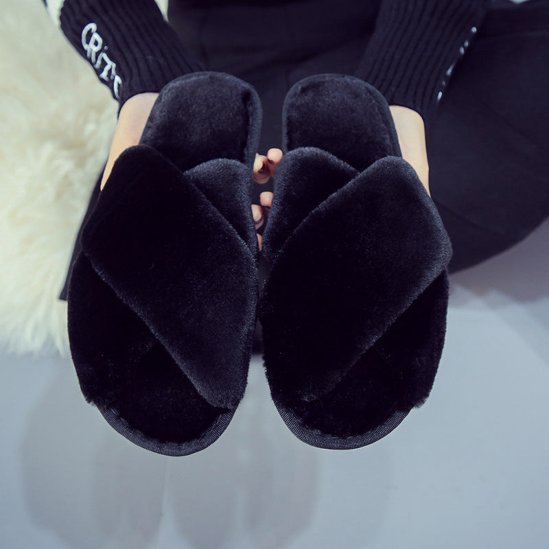 Ann – Warm Plush Home Slippers