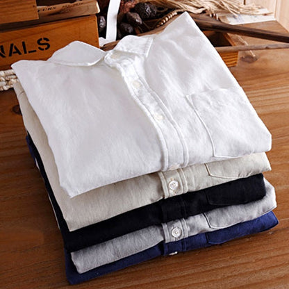 Rod – Japanese Retro Linen Shirt