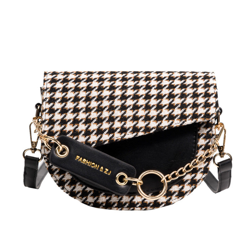 Rose – Daily Commuter Bag in Houndstooth