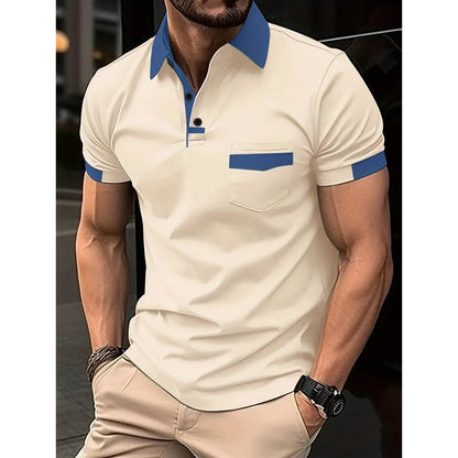 Mick – Men's Loose Fit Polo Shirt with Zipper Details