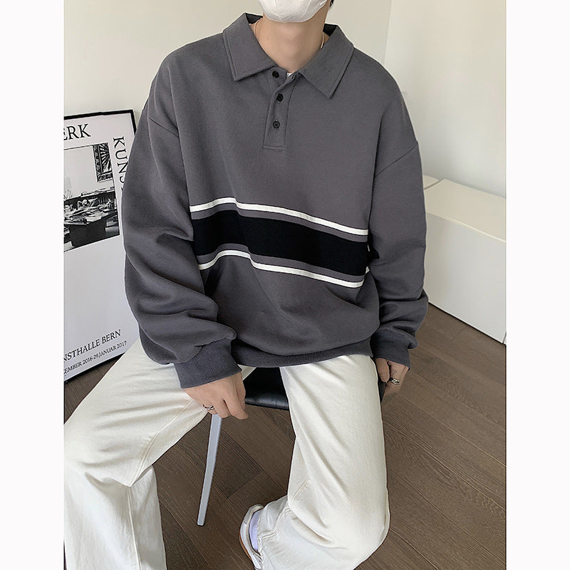 Philip – Loose Men's Polo Hoodie