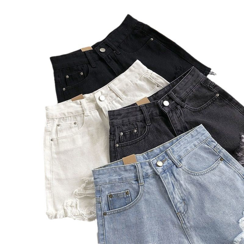 Lydia – Women's High Waist Loose Denim Shorts