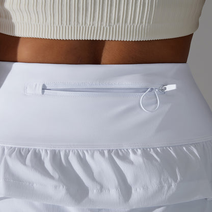 Ruby – Double-Sided Vegan Brocade Yoga Shorts