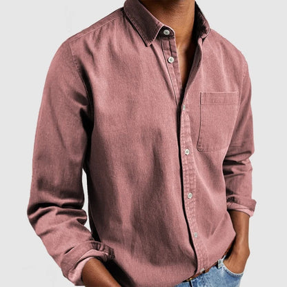 Clive – Men's Long Sleeve Cardigan Shirt