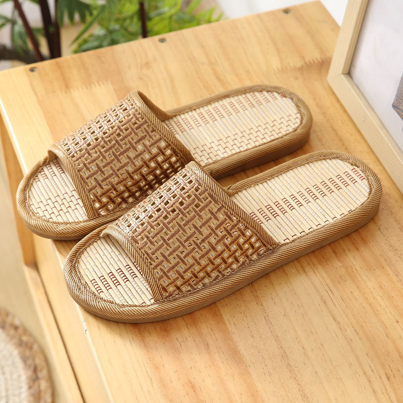 Rachael – Soft Bottom Vegan Straw Slippers