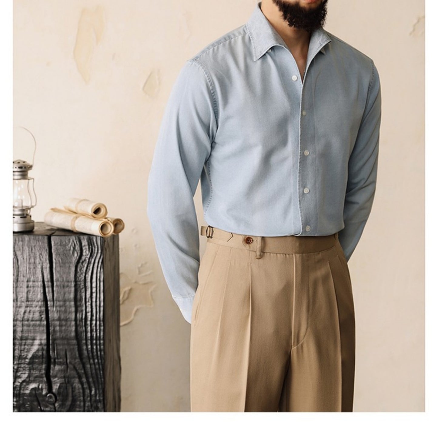Gerald – Iron Free Solid Color Men's Top
