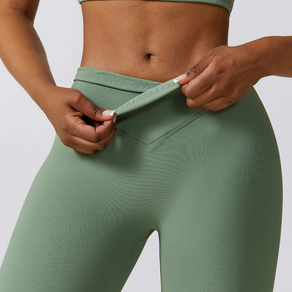 Mary – High Waist Yoga Pants with Tight Thread