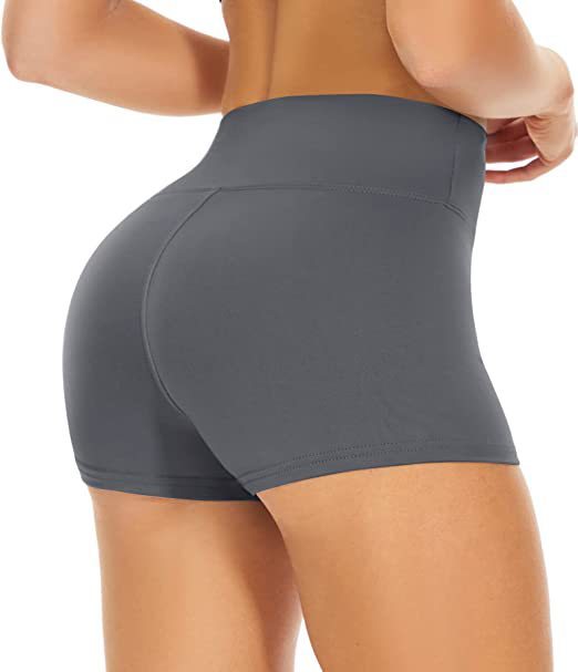 Alison – Trendy Vegan Silk High Waist Shorts