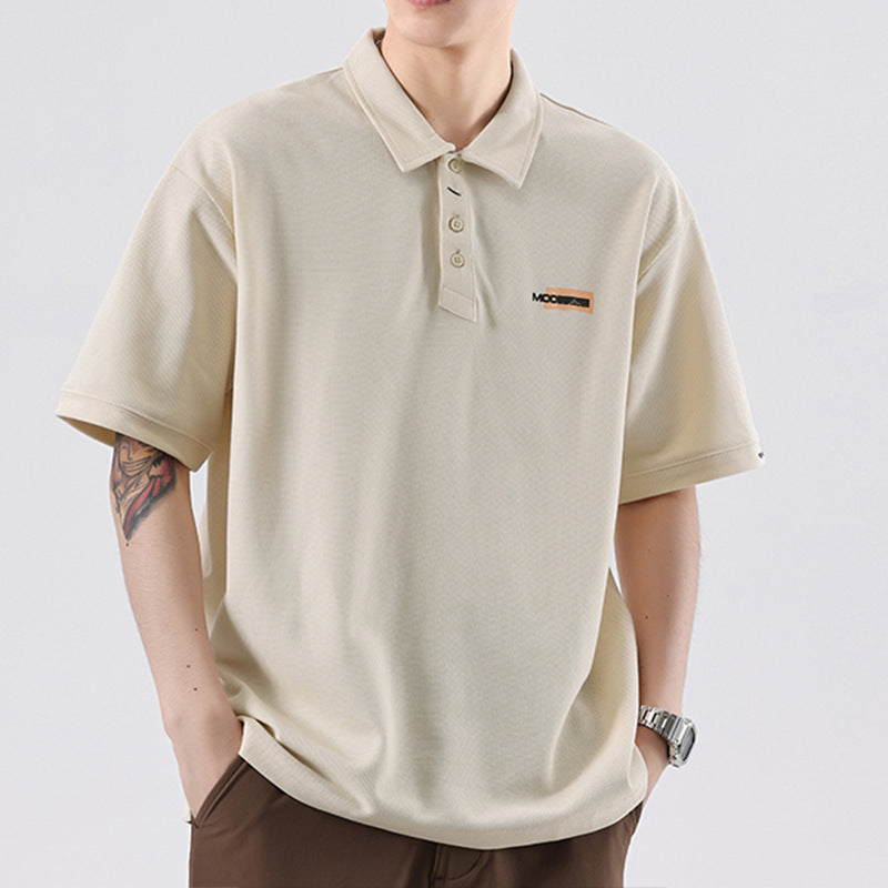 Desmond – Retro Embroidered Polo T-shirt
