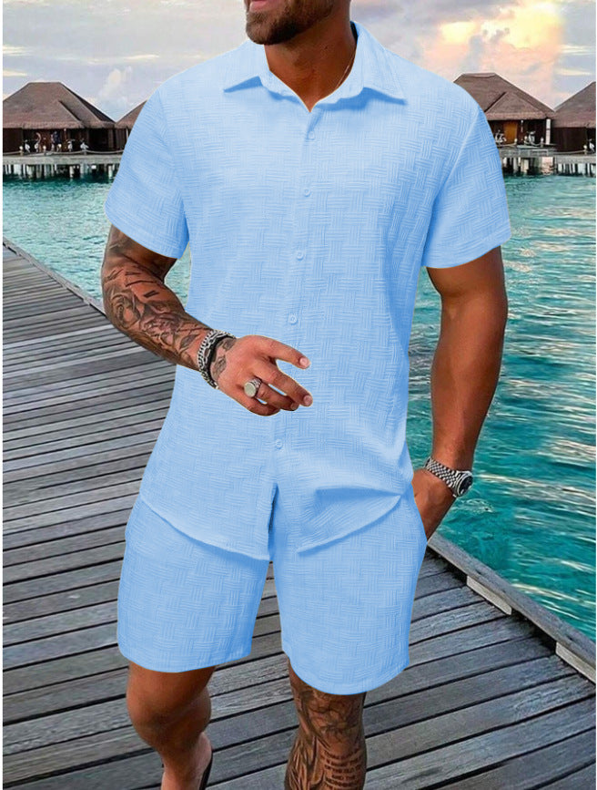 Dan – Summer Jacquard Casual Suit