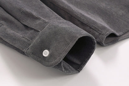 Mark – Retro Corduroy Long-Sleeved Shirt