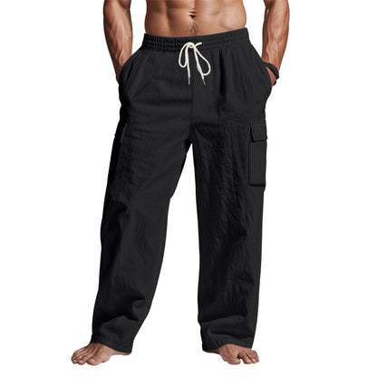 Luke – Men's Breathable Linen Cargo Pants