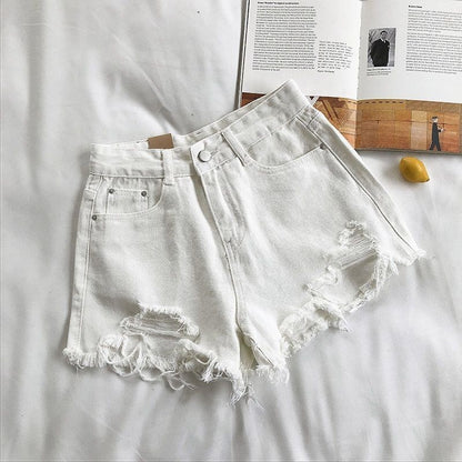 Lydia – Women's High Waist Loose Denim Shorts