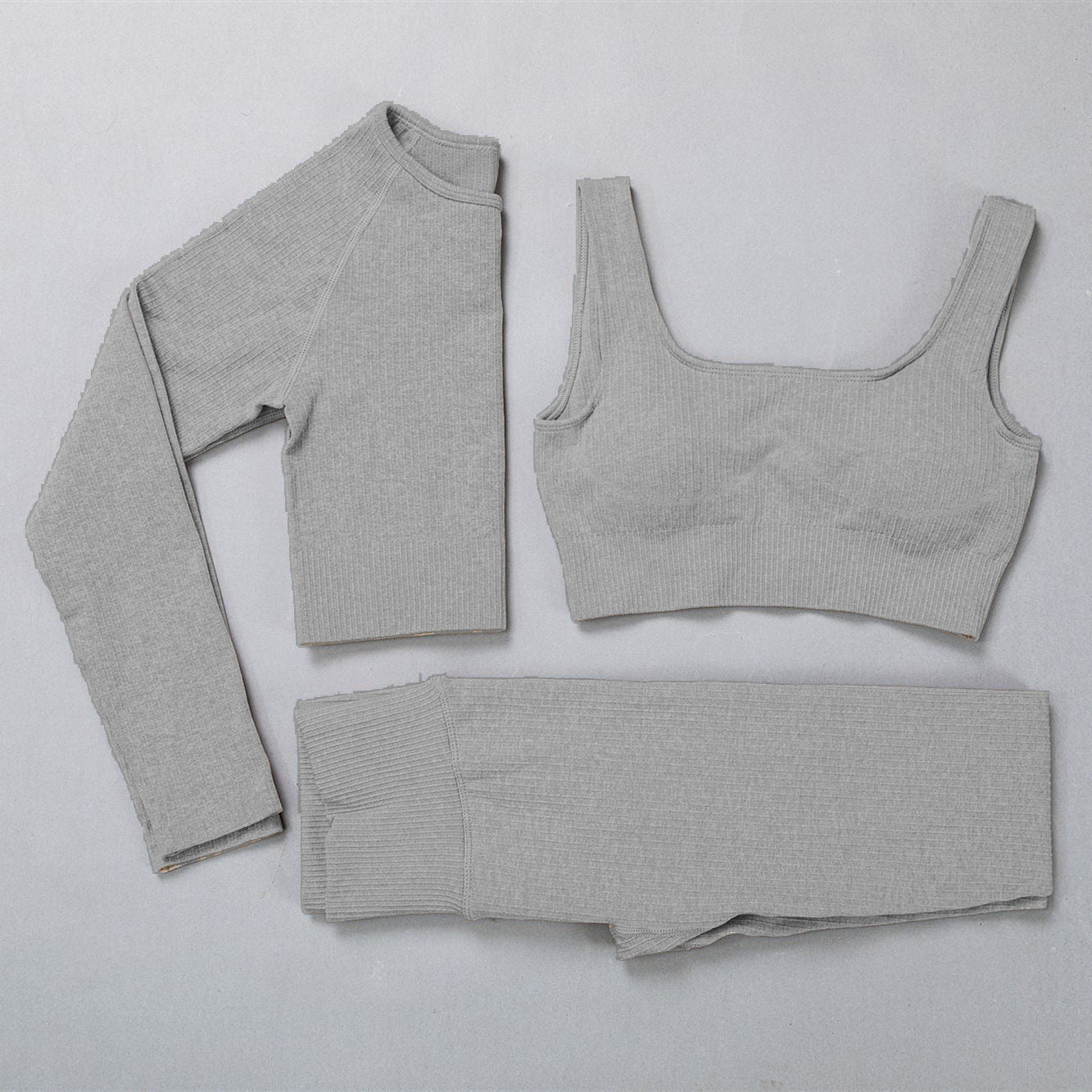 Margaret – High Elastic Jacquard Sportswear Set