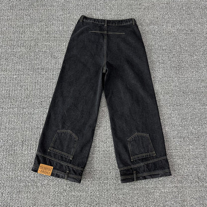 Amy – Wide Leg Flip Pocket Jeans