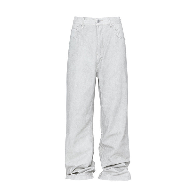 Kelvin – Distressed Casual White Jeans
