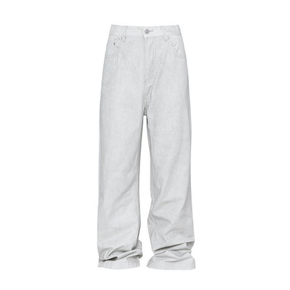 Kelvin – Distressed Casual White Jeans