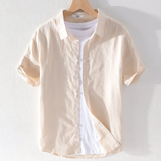 Shaun – Men's Linen Loose Short-Sleeved T-shirt