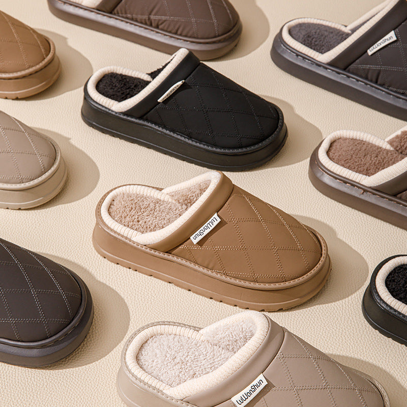 Sarah – Warm Plush Indoor Vegan Slippers