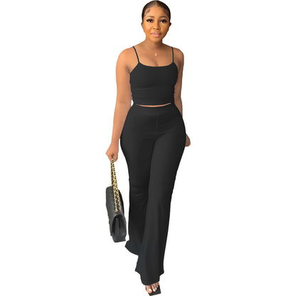Kate – Women's Solid Color Bell-bottom Pants Fashion Suit