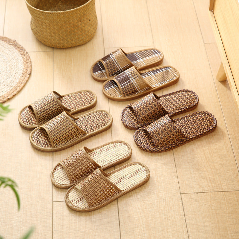 Rachael – Soft Bottom Vegan Straw Slippers