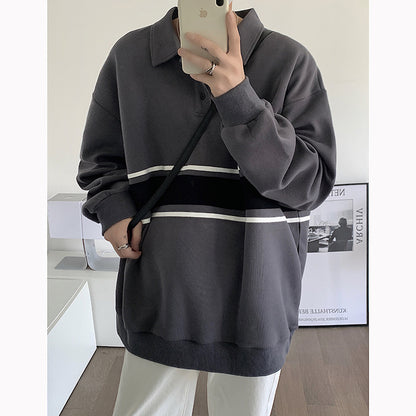 Philip – Loose Men's Polo Hoodie