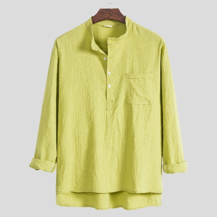 Nathan – Casual Long Sleeve Polo Shirt