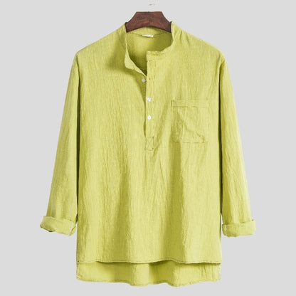 Nathan – Casual Long Sleeve Polo Shirt