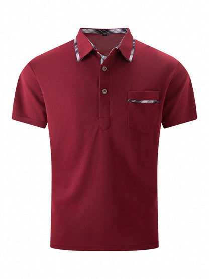 Roger – Casual Men's Polo Shirt with Asymmetric Design