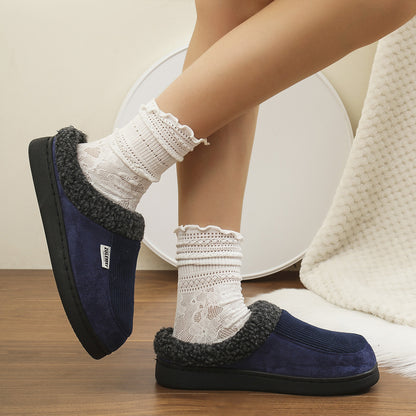 Imogen – Cozy Cotton Striped Indoor Slippers