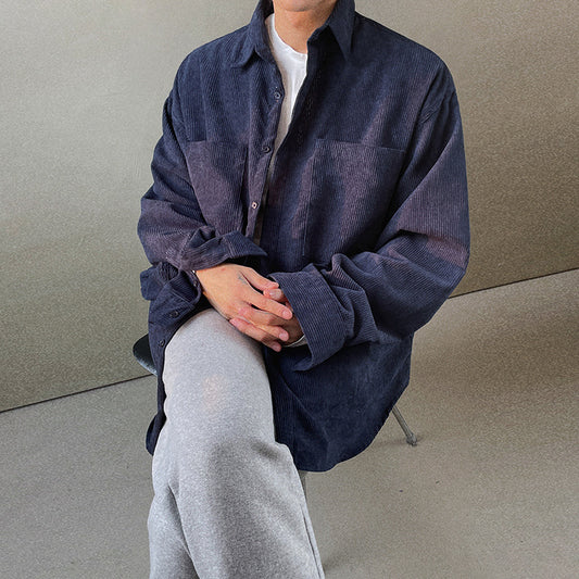 Glenn – Men's Casual Retro Long-Sleeved Shirt Jacket