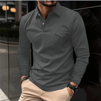 Hugh – Casual Polo with Asymmetric Style