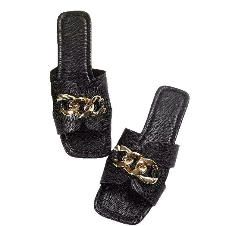 Nicole – Lightweight Fashion Chain Slippers