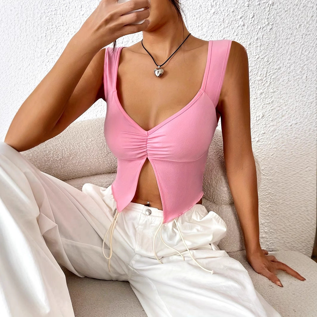Audrey – Summer Camisole with Slit Hem