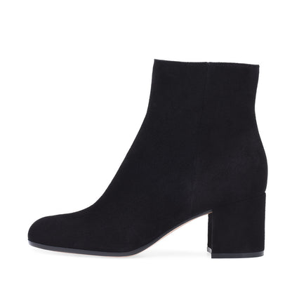 Melanie – Mid Heel Vegan Leather Boots