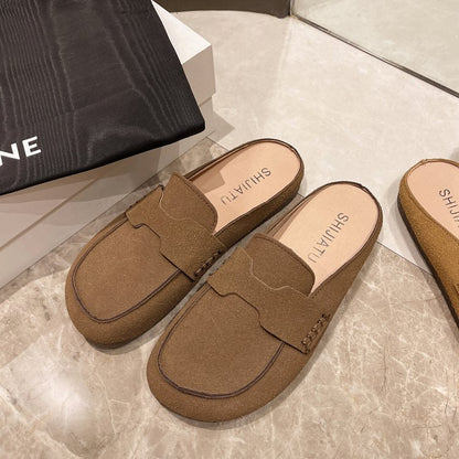Esme – Women's Ankle Flats with Soft Vegan Leather