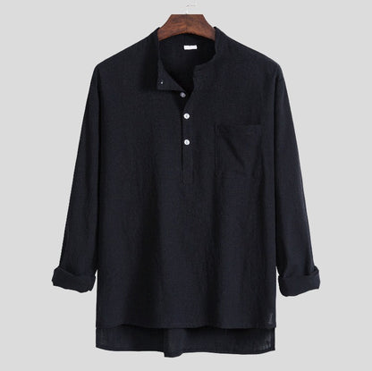 Nathan – Casual Long Sleeve Polo Shirt