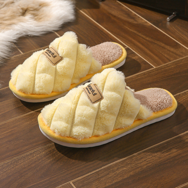 Brenda – Cozy Non-Slip Plush Vegan Slippers