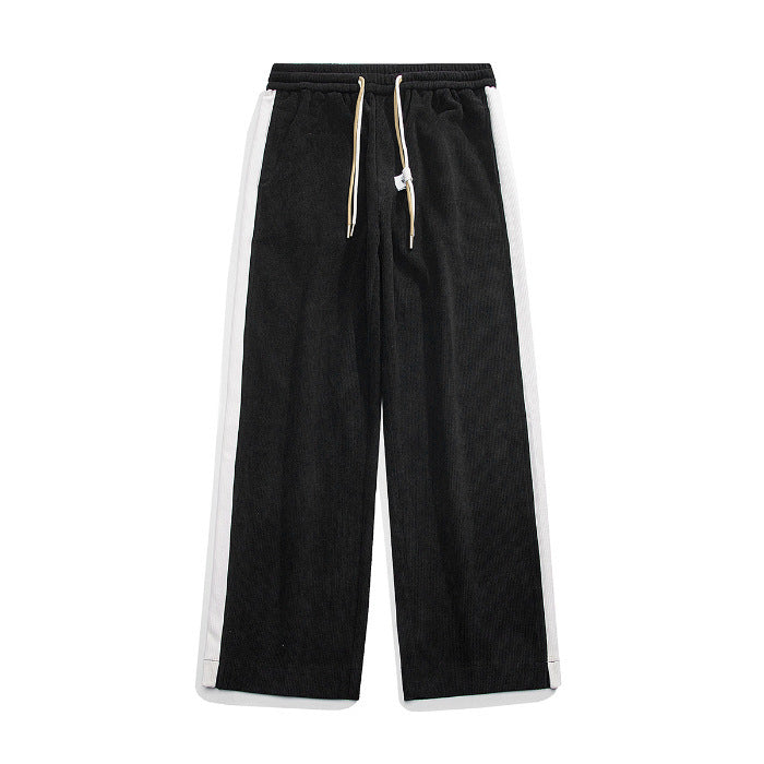 Bruce – Corduroy Retro Straight-Leg Pants