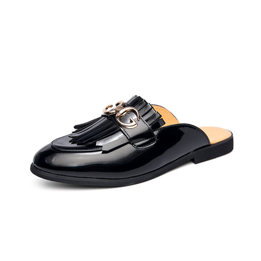 Bernard – British Style Round Toe Vegan Leather Sandals