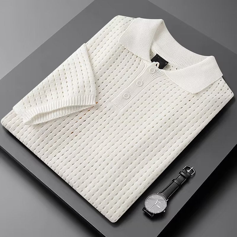 Gary – Short-Sleeved Plaid Polo Shirt