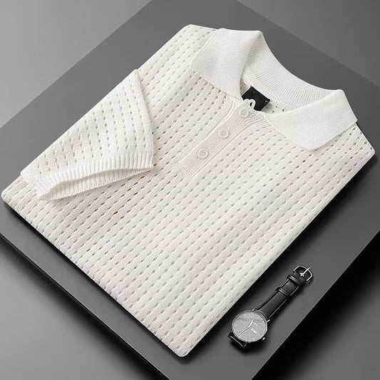 Gary – Short-Sleeved Plaid Polo Shirt