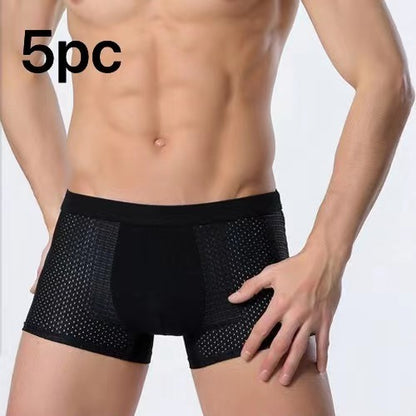 Bradley – Men's Mesh Boxer in Ice Silk