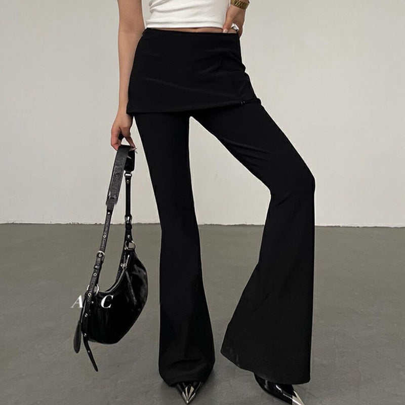 Mary – Women's Wide-leg Pants with Draping
