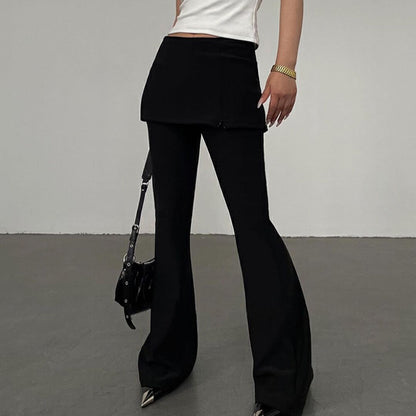 Mary – Women's Wide-leg Pants with Draping