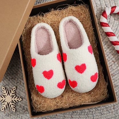 Julie – Cozy Indoor Love Cotton Slippers